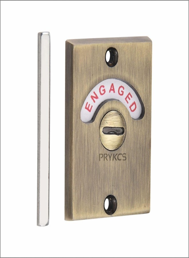 PRYKCS مزلاج حمام مؤشر PRYKCS، مزلاج تشغيل، مزلاج فارغ، قفل باب المرحاض من الزنك - Image 4